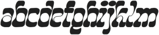 Sunday Popice Slant Regular otf (400) Font LOWERCASE