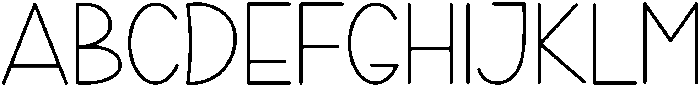 Sunday Rainbow Regular otf (400) Font UPPERCASE
