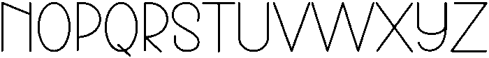 Sunday Rainbow Regular otf (400) Font UPPERCASE