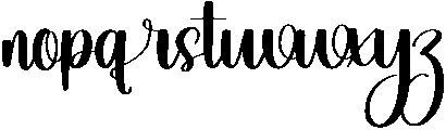 Sunday Regular otf (400) Font LOWERCASE