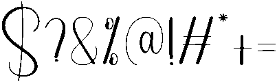 Sunday Regular otf (400) Font OTHER CHARS