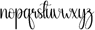 Sunday Regular otf (400) Font LOWERCASE
