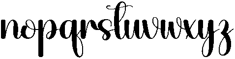 Sunday Regular otf (400) Font LOWERCASE