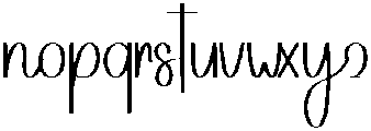 Sunday Regular otf (400) Font LOWERCASE