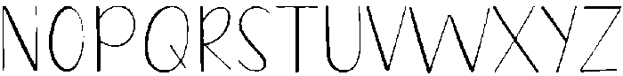 Sunday Regular otf (400) Font LOWERCASE