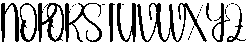 Sunday Regular otf (400) Font UPPERCASE