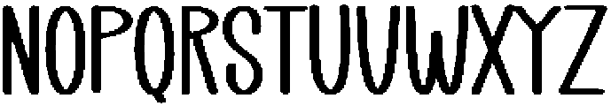 Sunday Regular otf (400) Font LOWERCASE