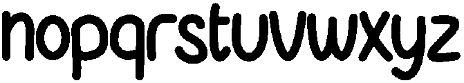 Sunday Regular otf (400) Font LOWERCASE