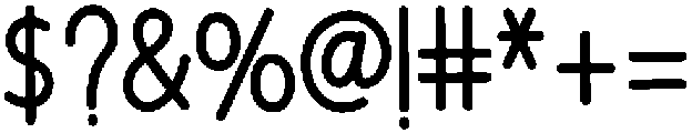 Sunday School Regular otf (400) Font OTHER CHARS
