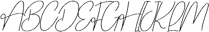 Sunday Signature Regular otf (400) Font UPPERCASE