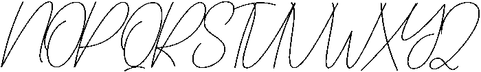Sunday Signature Regular otf (400) Font UPPERCASE
