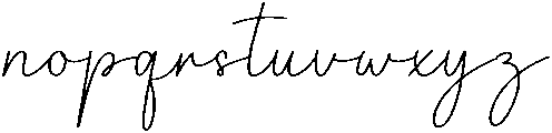 Sunday Signature Regular otf (400) Font LOWERCASE