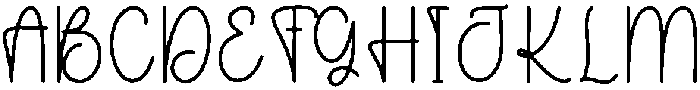 Sunday Valentine Regular otf (400) Font UPPERCASE