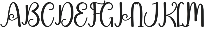 Sunday Valentine Regular otf (400) Font UPPERCASE