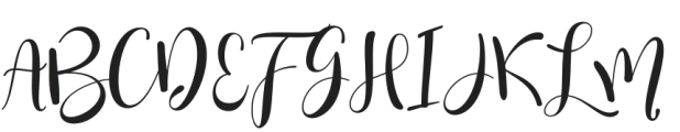 Sunday love Regular otf (400) Font UPPERCASE