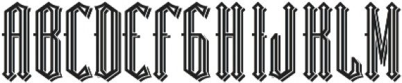 Sunderland InlineAndShadow otf (400) Font LOWERCASE