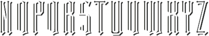 Sunderland InlineAndShadowFX otf (400) Font UPPERCASE