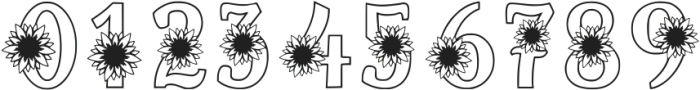 Sunflower Bright Regular otf (400) Font OTHER CHARS
