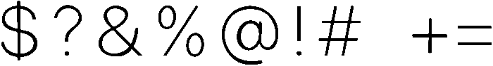 Sunflower Regular otf (400) Font OTHER CHARS