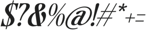 Sunkis Display Italic Italic otf (400) Font OTHER CHARS