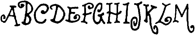 Sunnie TM Regular otf (400) Font UPPERCASE