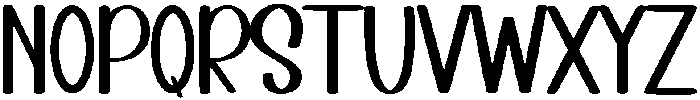 Sunny Day Regular otf (400) Font LOWERCASE