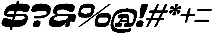 Sunny Groovy Italic Italic otf (400) Font OTHER CHARS