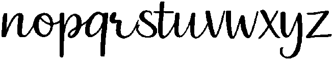 Sunnyline otf (400) Font LOWERCASE
