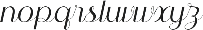 Sunray Aura Italic otf (400) Font LOWERCASE