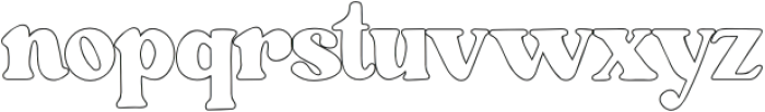 Sunrise Outline otf (400) Font LOWERCASE