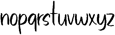 Sunrise Regular otf (400) Font LOWERCASE