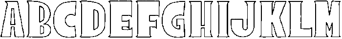 Sunrope Outline otf (400) Font UPPERCASE