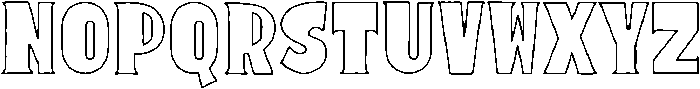 Sunrope Outline otf (400) Font UPPERCASE