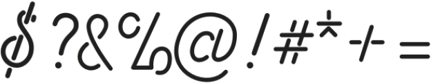 Sunset Club otf (400) Font OTHER CHARS