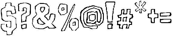 Sunset Motel Outline otf (400) Font OTHER CHARS