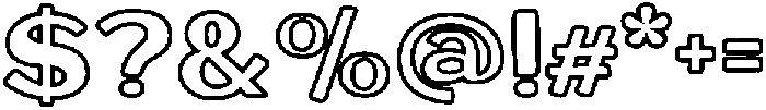 Sunset Palm Outline otf (400) Font OTHER CHARS