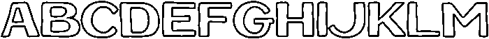 Sunset Palm Outline otf (400) Font UPPERCASE