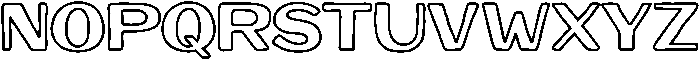 Sunset Palm Outline otf (400) Font UPPERCASE