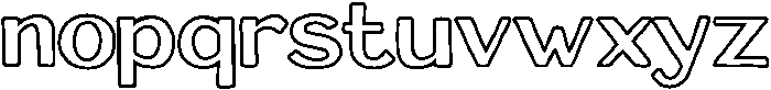 Sunset Palm Outline otf (400) Font LOWERCASE