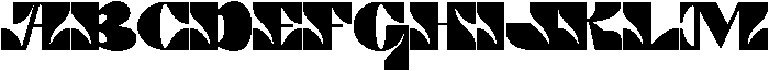 Sunset Regular otf (400) Font UPPERCASE