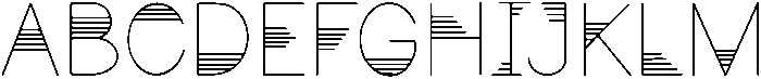 Sunset Regular otf (400) Font UPPERCASE