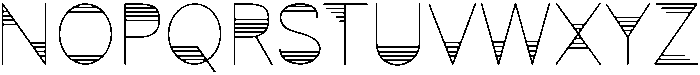 Sunset Regular otf (400) Font UPPERCASE