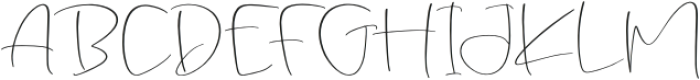 Sunset Rise otf (400) Font UPPERCASE