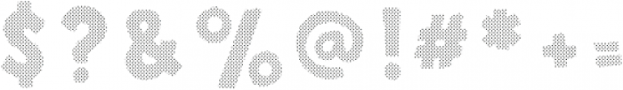 Sunshine Daisies Sans Halftone One otf (400) Font OTHER CHARS