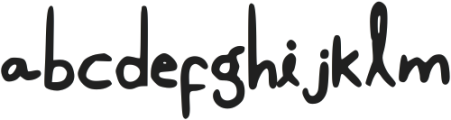 Sunshine Handwritten Regular otf (400) Font LOWERCASE