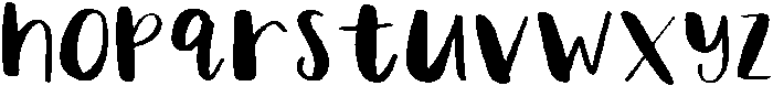 Sunshine Regular otf (400) Font LOWERCASE