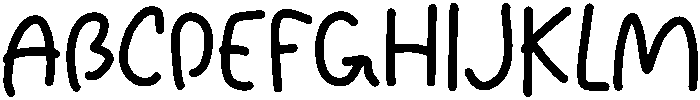 Sunshine Regular otf (400) Font UPPERCASE