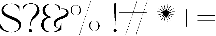Sunshine otf (400) Font OTHER CHARS