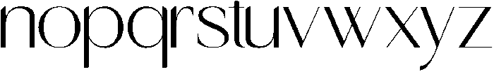 Sunshine otf (400) Font LOWERCASE