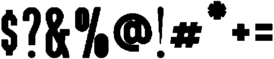 Sunshine otf (700) Font OTHER CHARS